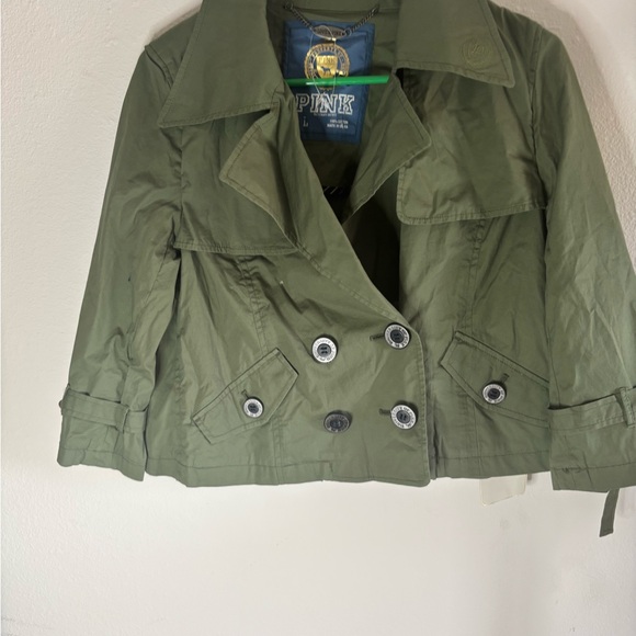 Victoria's Secret Olive Trench Coat - Picture 6 of 7